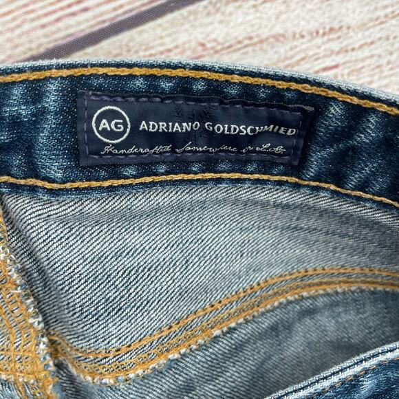 AG Adriano Goldschmied The Malibu Crop Pant Jeans Women's 29 Blue Medium Wash - Picture 9 of 13